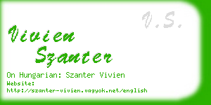 vivien szanter business card